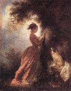 Jean Honore Fragonard The Souvenir oil on canvas